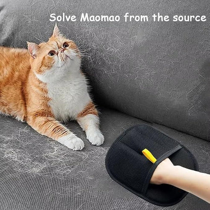 Pet Hair Remover Glove for Dogs & Cats